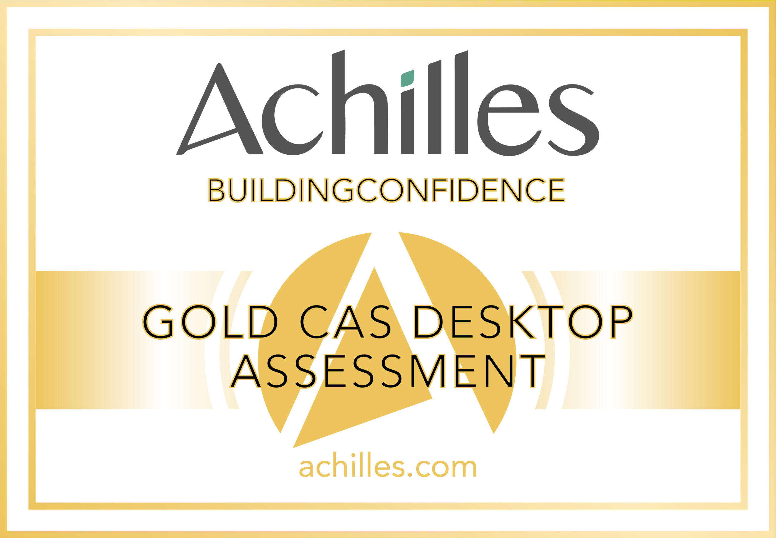 BuildingConfidence Stamp Gold CAS Desktop